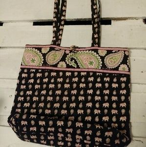 Vera bradley pink elephant bag